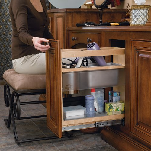 Cabinet Pullout Soft-Close Grooming Organizer - TDD Hardware