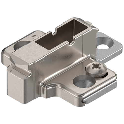 Zinc Blum mounting plate 175H7190 clip screw-on, 9 mm 