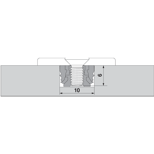 CLIP top Hinge Assembly Graphic